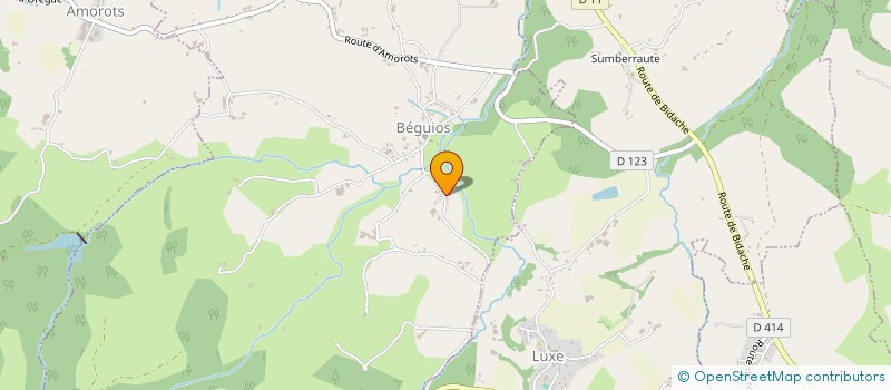 localisation de l'entreprise AHOTZANIA  BEGUIOS