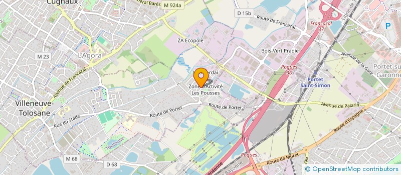 localisation de l'entreprise AHOU RENOVE à VILLENEUVE-TOLOSANE
