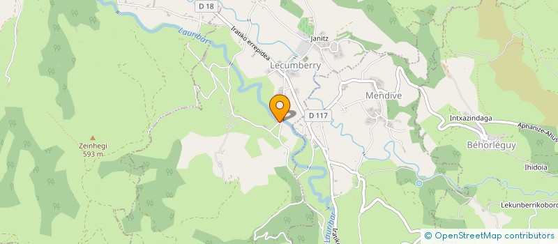 localisation de l'entreprise AHOZTEIA  LECUMBERRY