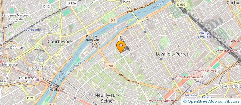localisation de l'entreprise AHP FORMATION à NEUILLY-SUR-SEINE