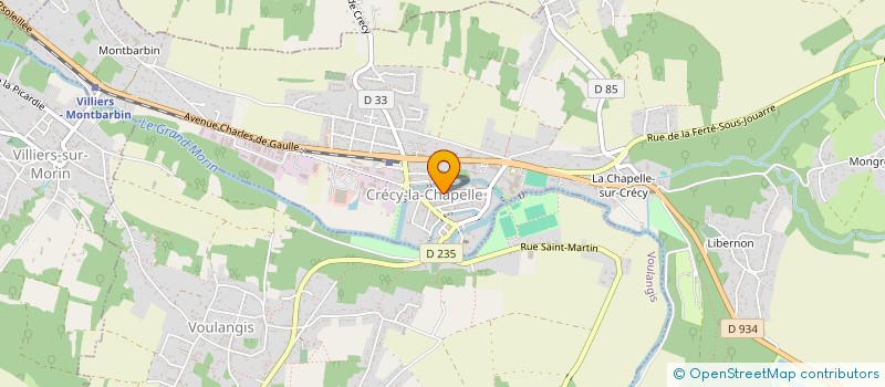 localisation de l'entreprise AHP FRANCE SA à CRECY-LA-CHAPELLE