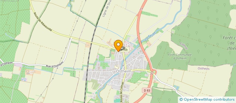 localisation de l'entreprise AHR INVEST  RIBEAUVILLE