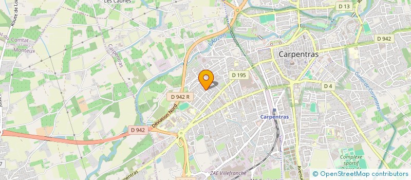 localisation de l'entreprise AHRAS à CARPENTRAS