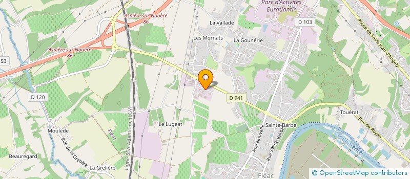 localisation de l'entreprise AHRO à FLEAC