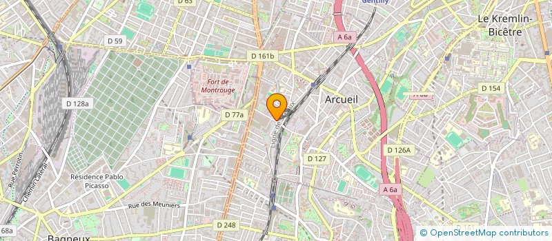 localisation de l'entreprise AHU IMMO  ARCUEIL