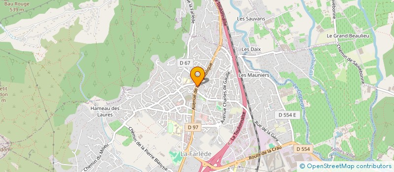 localisation de l'entreprise AHUA INSTITUT DE BEAUTE à LA FARLEDE