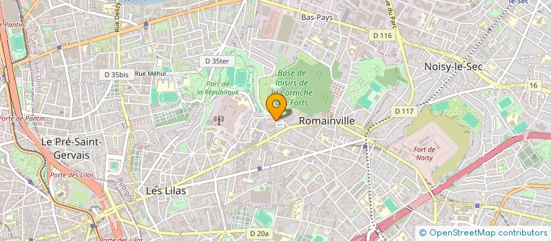 localisation de l'entreprise AHY à ROMAINVILLE