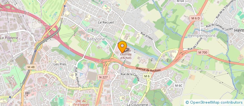 localisation de l'entreprise AHYPER 1 à VILLENEUVE-D'ASCQ