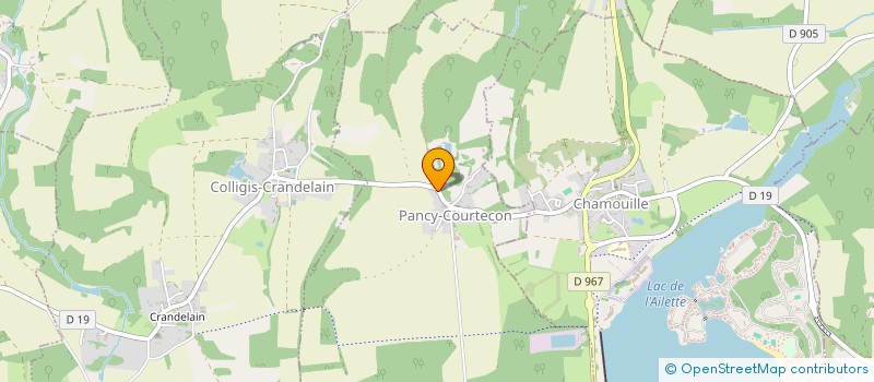 localisation de l'entreprise AI - CONNECTION  PANCY-COURTECON