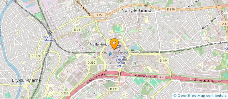 localisation de l'entreprise AI ENVIRONNEMENT à NOISY-LE-GRAND