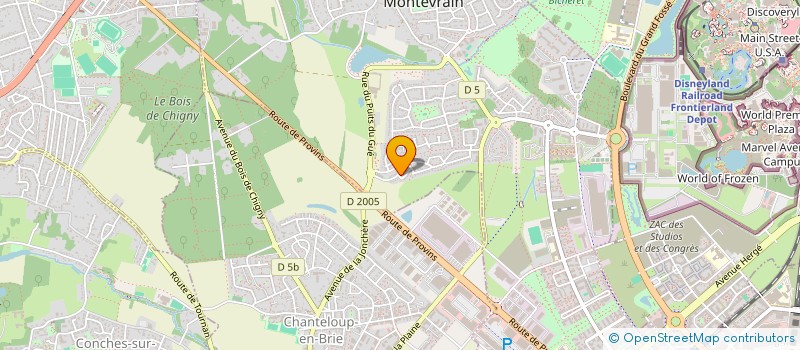 localisation de l'entreprise AI EXPONENTIAL THINKER  MONTEVRAIN