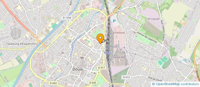 localisation de l'entreprise AI INVEST à DOUAI