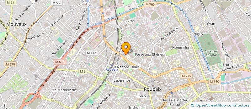 localisation de l'entreprise AI-NI  ROUBAIX