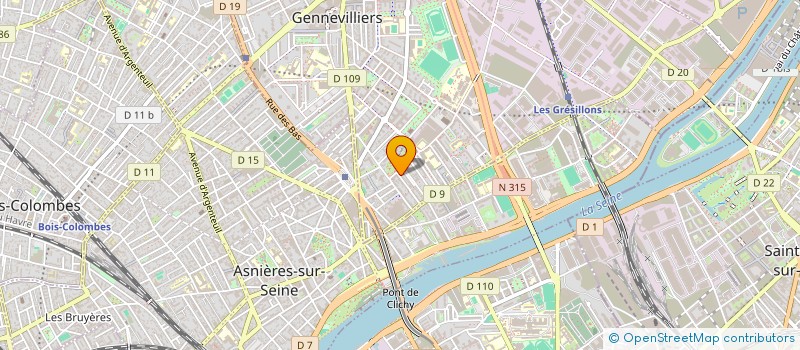 localisation de l'entreprise AI TORY à GENNEVILLIERS