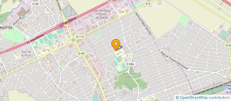 localisation de l'entreprise AIA à AUBERVILLIERS