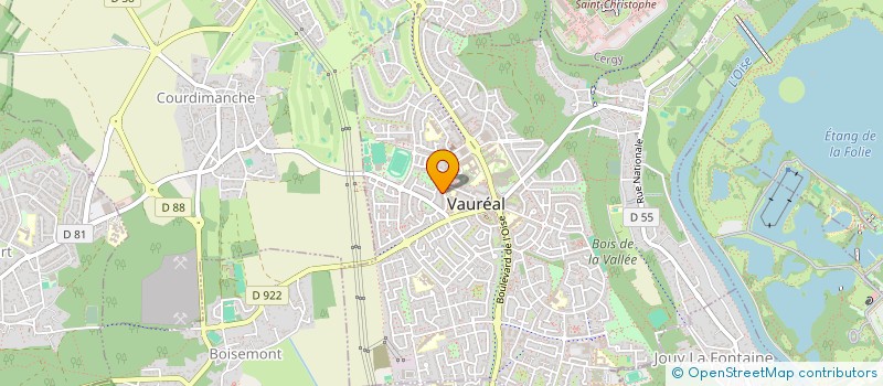 localisation de l'entreprise AIA TRANSPORT à VAUREAL