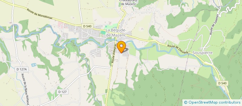localisation de l'entreprise AIA55-RH  LA BEGUDE-DE-MAZENC