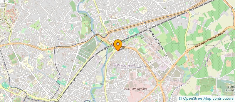 localisation de l'entreprise AIAA SUD à CASTELNAU-LE-LEZ