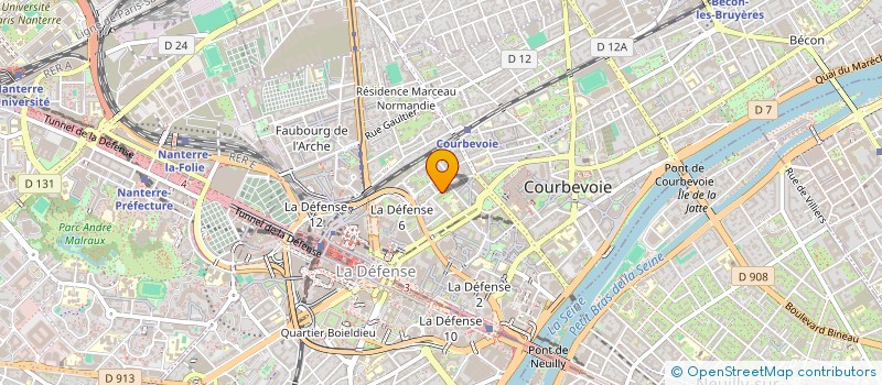 localisation de l'entreprise AIAP à COURBEVOIE