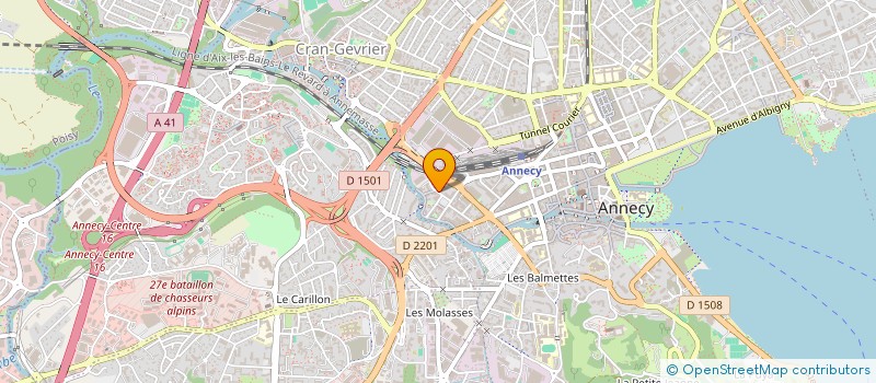 localisation de l'entreprise AIB 74 à ANNECY