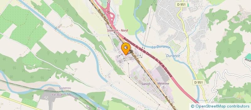 localisation de l'entreprise AIB  SISTERON