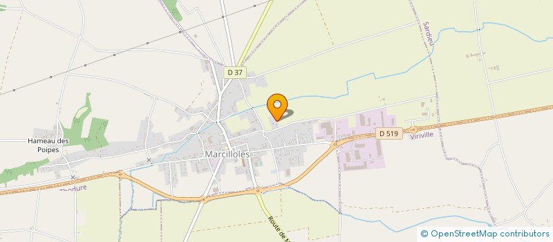 localisation de l'entreprise AIB-AUTO INDUSTRIE DE LA BIEVRE à MARCILLOLES