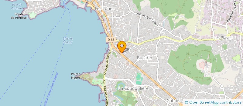 localisation de l'entreprise AIC - AXE IMMOBILIER CONSEILS  SIX-FOURS-LES-PLAGES