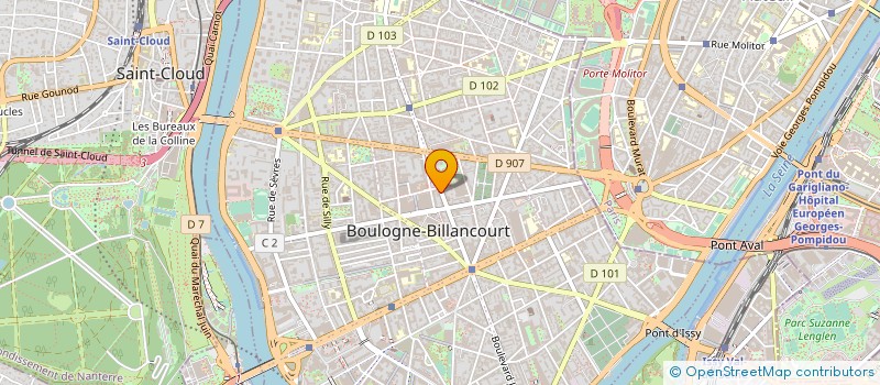 localisation de l'entreprise AIC MARCEL MIQUEL à BOULOGNE-BILLANCOURT
