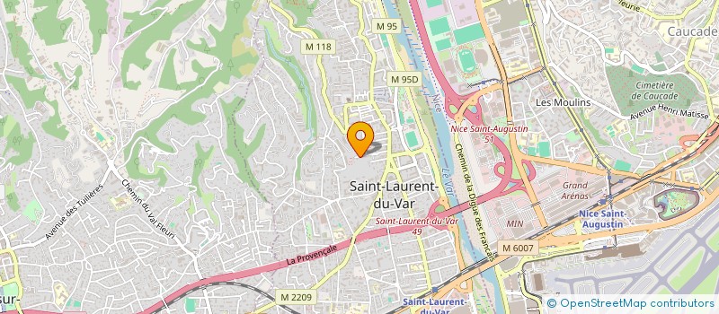 localisation de l'entreprise AICARDI SANDRINE ET CHIAPPERO LUDOVIC à SAINT-LAURENT-DU-VAR