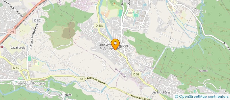 localisation de l'entreprise AICHA à GARDANNE