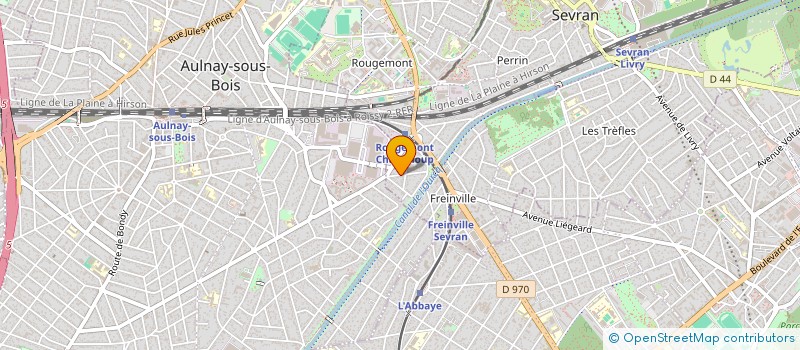 localisation de l'entreprise AICHOU à SEVRAN