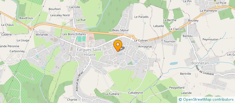 localisation de l'entreprise AICS à FARGUES-SAINT-HILAIRE