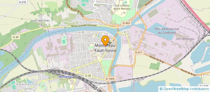 localisation de l'entreprise AID  MONTEREAU-FAULT-YONNE