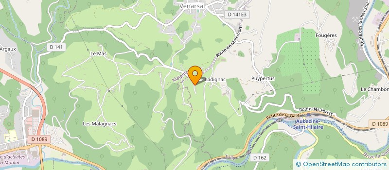 localisation de l'entreprise AID'ADMIN  SAINT-HILAIRE-PEYROUX