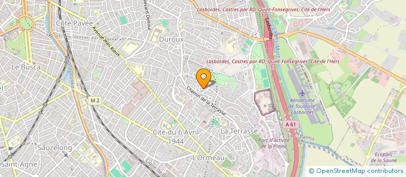 localisation de l'entreprise AID ADOM à TOULOUSE