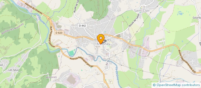 localisation de l'entreprise AID'AINE (AIDONS NOS AINES)  BOULIEU-LES-ANNONAY