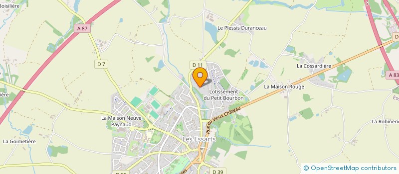 localisation de l'entreprise AID'ANSE EXPRESSION  CORPORELLE  ESSARTS-EN-BOCAGE