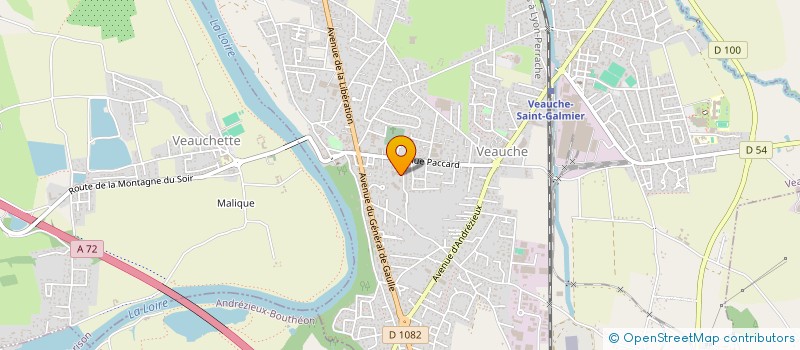 localisation de l'entreprise AID'AUTO 42  VEAUCHE