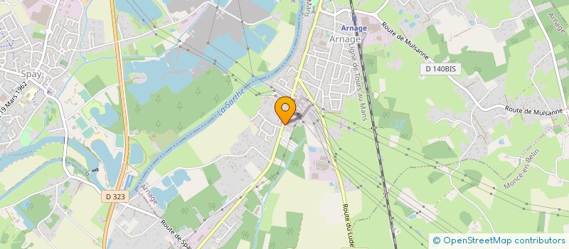 localisation de l'entreprise AID'EAU PISCINE ET SPA  ARNAGE