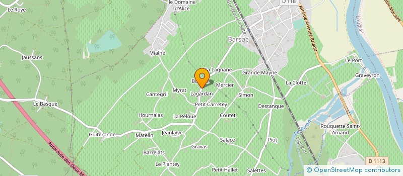 localisation de l'entreprise AID MICRO  BARSAC