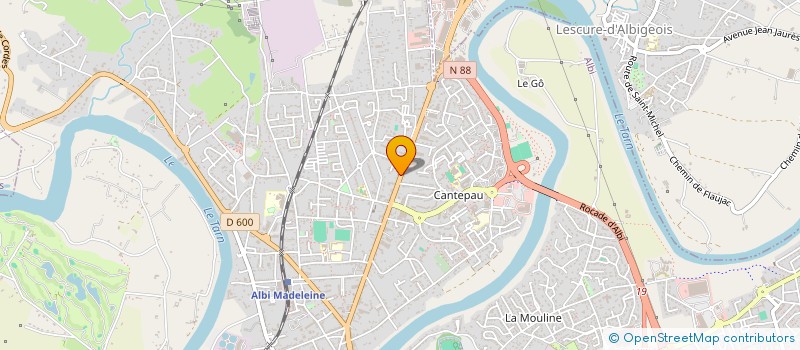 localisation de l'entreprise AID&SOINS à ALBI