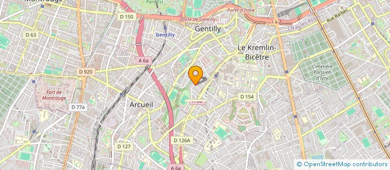 localisation de l'entreprise AID'UP à GENTILLY