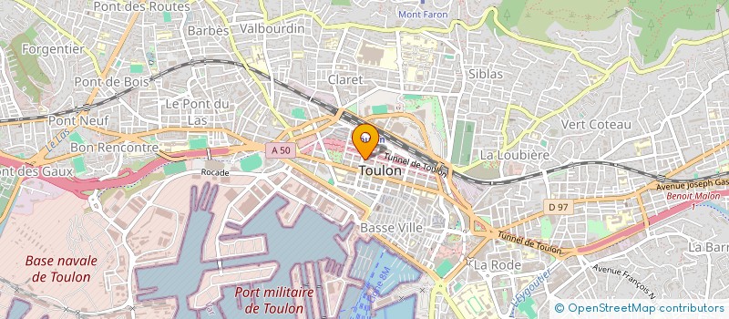localisation de l'entreprise AIDA & COM à TOULON