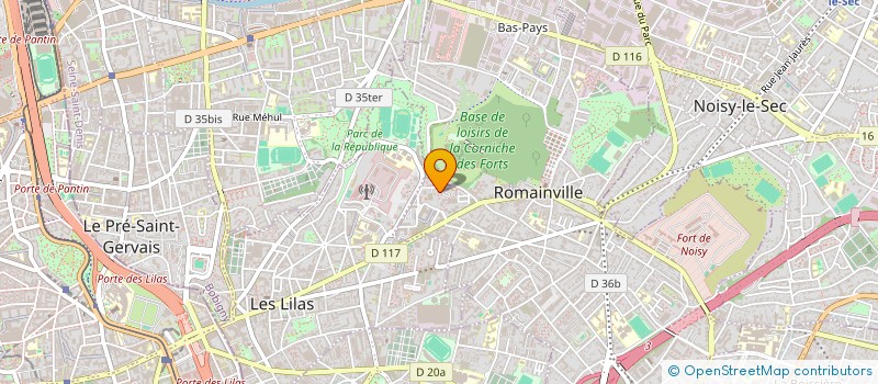 localisation de l'entreprise AIDA & CONSTRUCTA à ROMAINVILLE