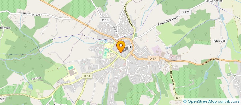 localisation de l'entreprise AIDA PRO  CREON