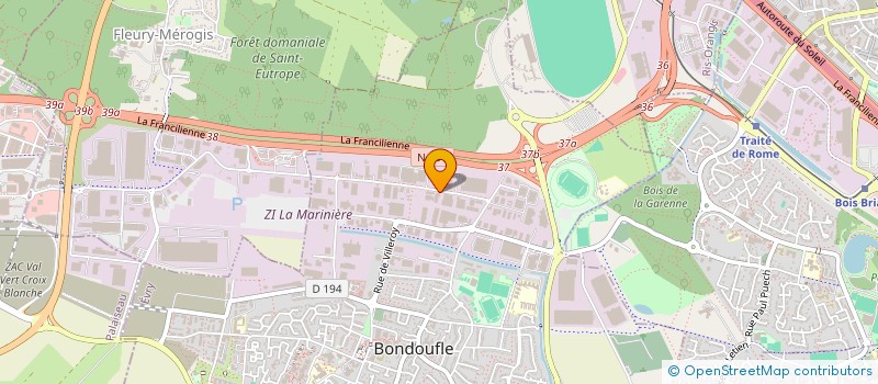 localisation de l'entreprise AIDA SYSTEME à BONDOUFLE
