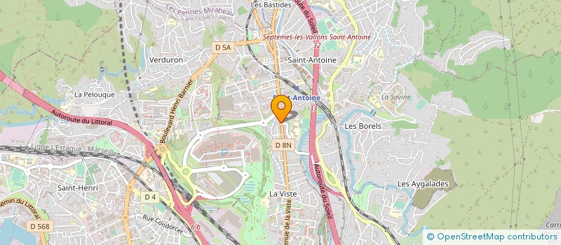 localisation de l'entreprise AIDADOM 13015 à MARSEILLE