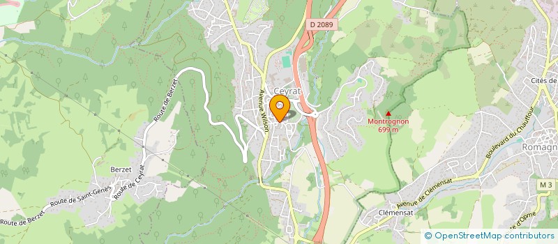 localisation de l'entreprise AIDANCEA à CEYRAT
