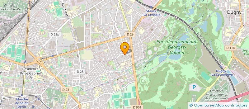 localisation de l'entreprise AIDE à STAINS