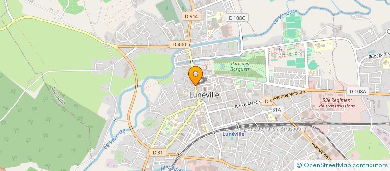 localisation de l'entreprise AIDE A DOM 54  LUNEVILLE